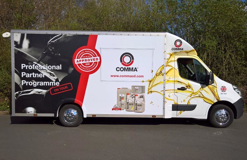 Comma Oil Promo Van - Promo Vehicle, Experiential Marketing & Promo Staff