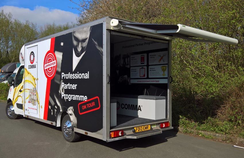 Comma Oil Promo Van - Promo Vehicle, Experiential Marketing & Promo Staff