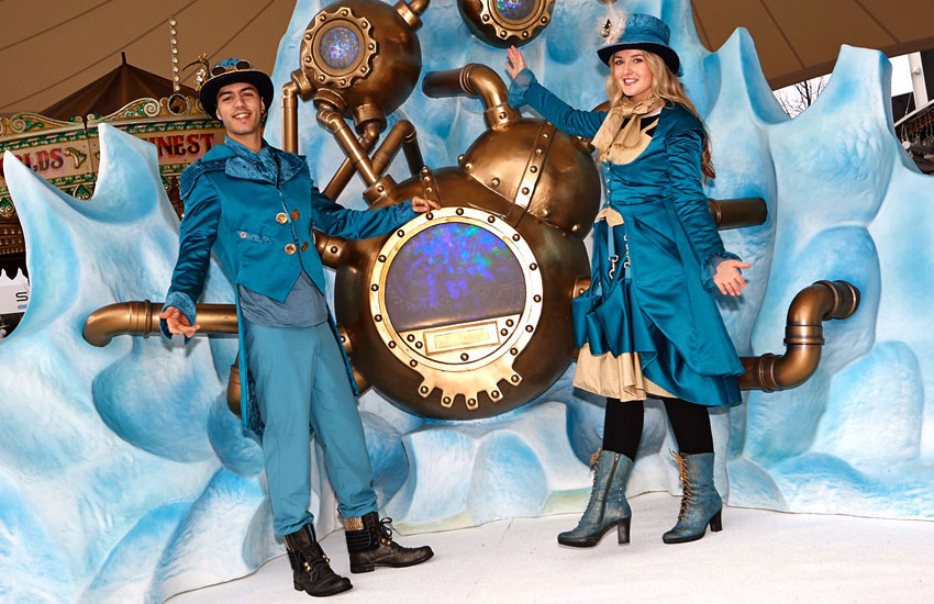 Christmas costume staff