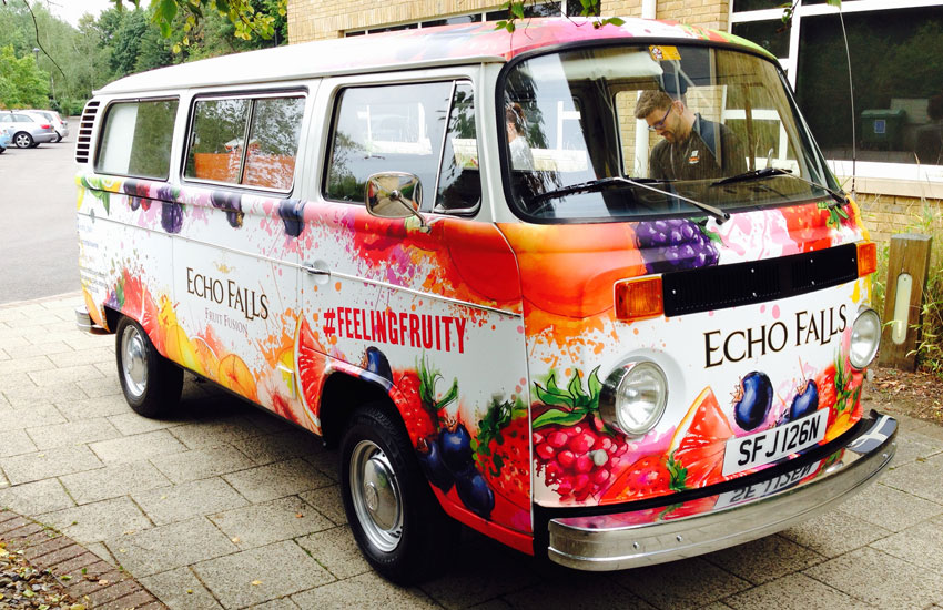 Promotional Camper Van for Echo Falls