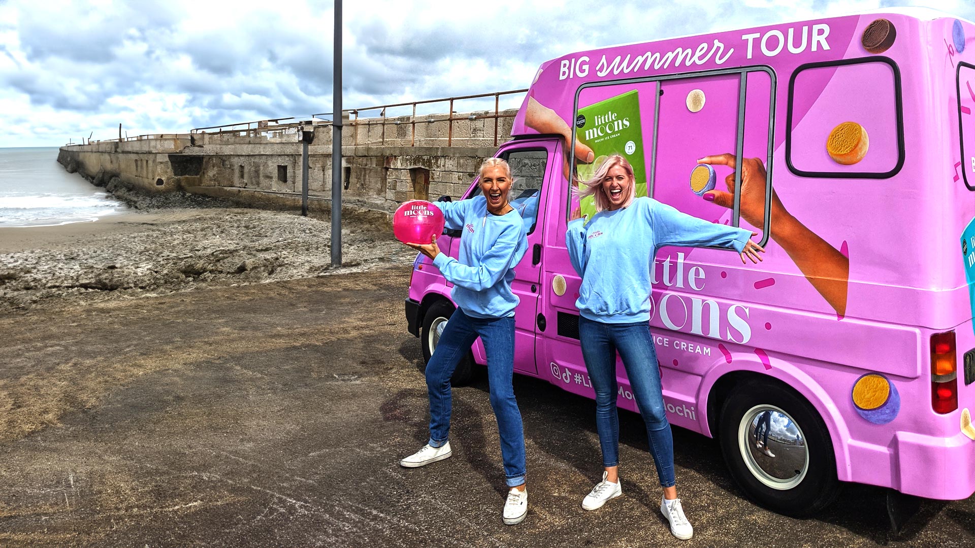 Little Moons sampling at seaside towns
