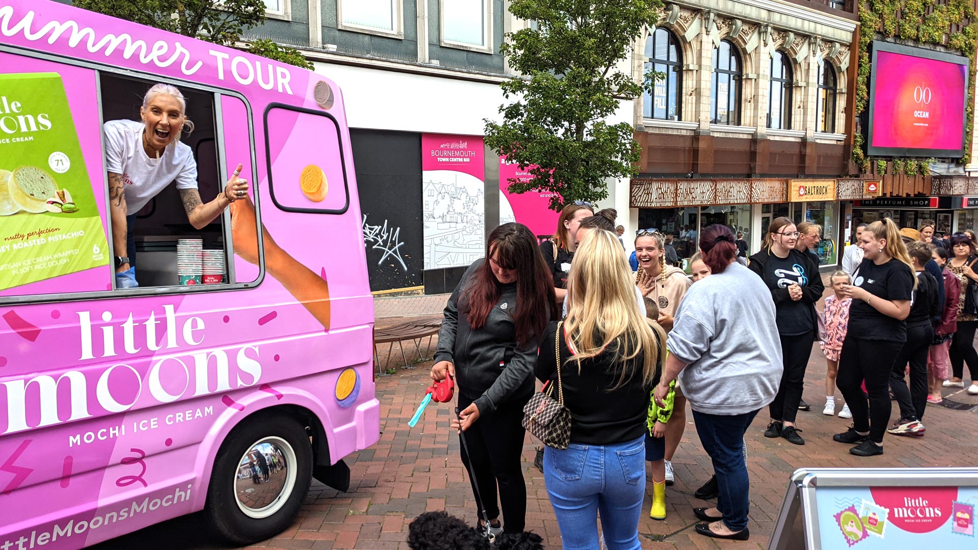 Sampling roadshow for Little moons mochi