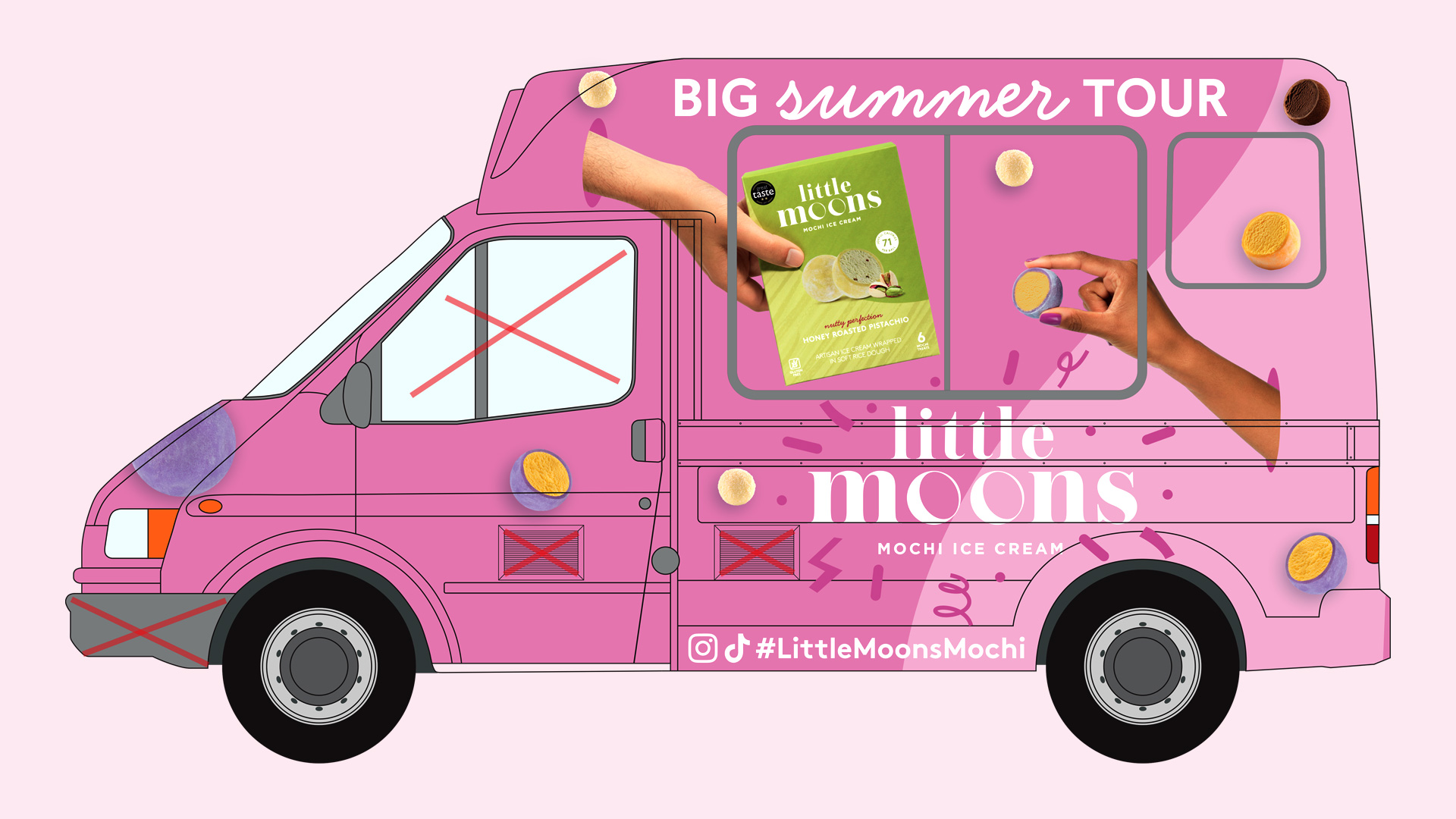 Little Moons ice cream van design