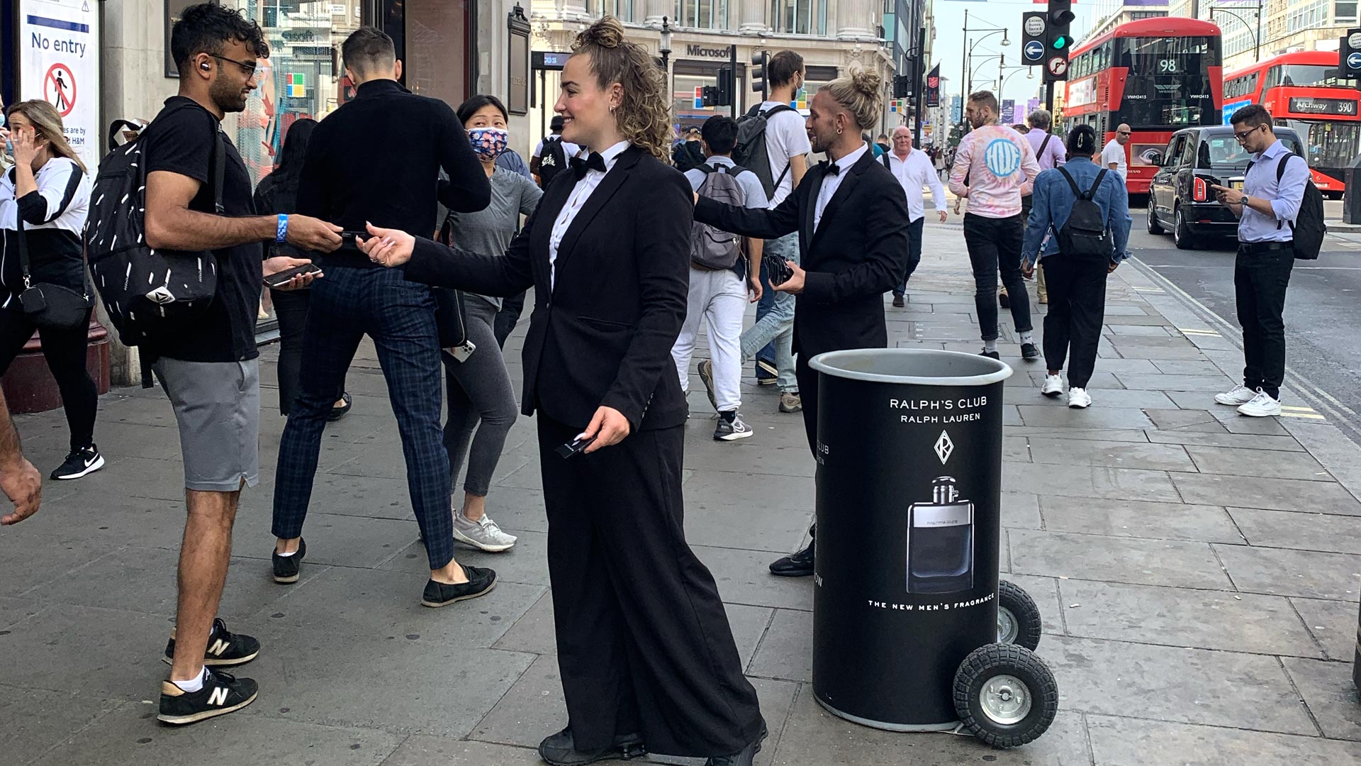 London perfume sampling