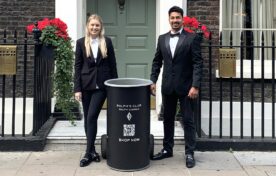 Hand out perfume samples in London
