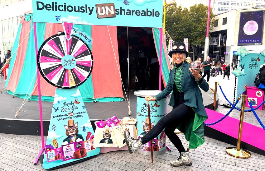 Vegan chocolate sampling