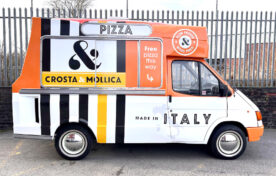 Sampling ice cream van for Crosta & Mollica