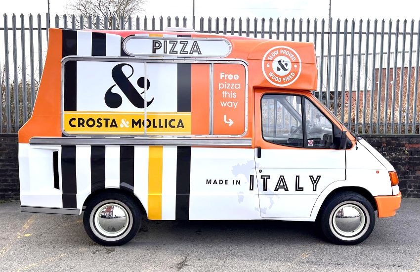 Sampling ice cream van for Crosta & Mollica