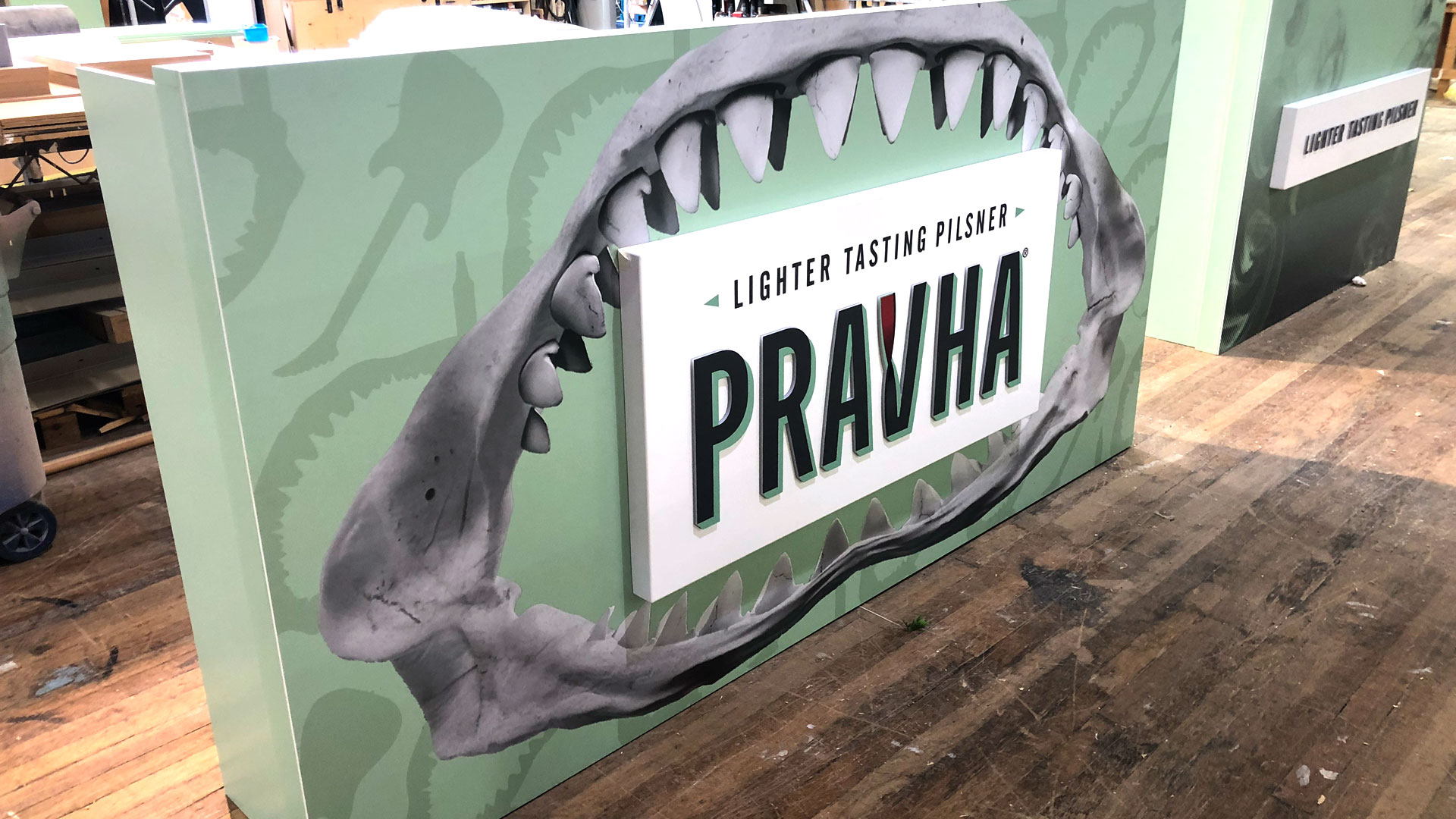 Pravha beer design and build brand assets