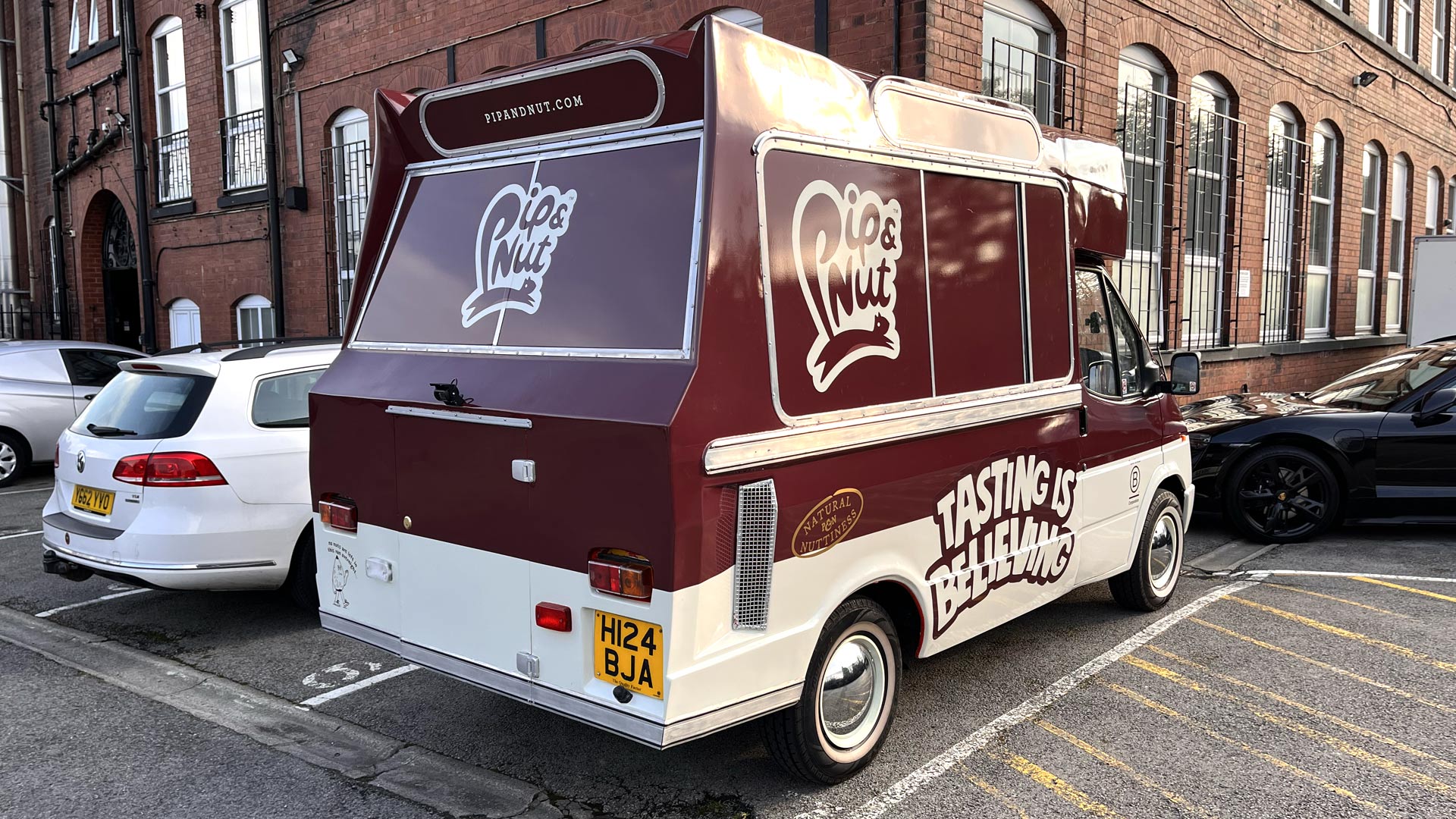 Our vintage ice cream van for Pip & Nut nut butters.