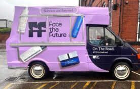 Promo vehicle hire for Face The Future beauty products.