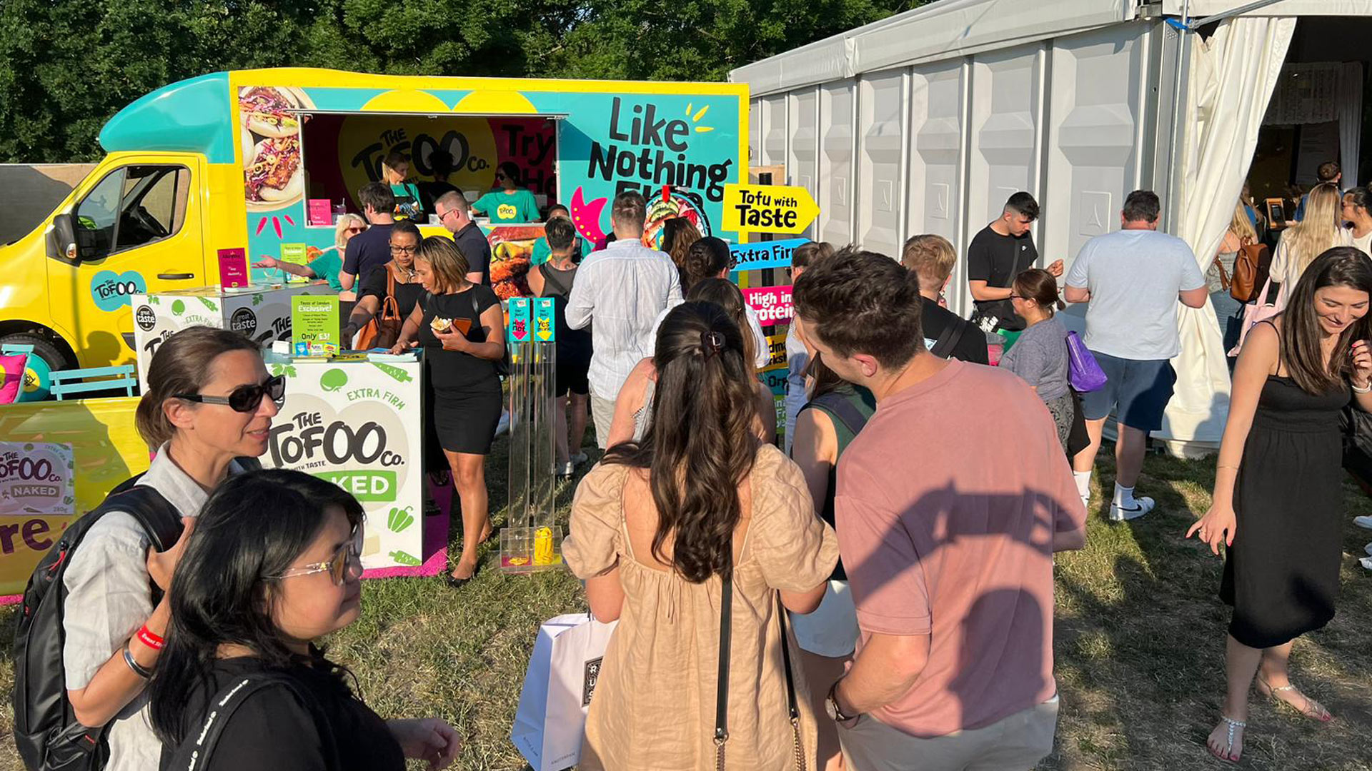Experiential pop-up at Taste of London festival for Tofoo.