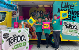 Tofoo food sampling staff.