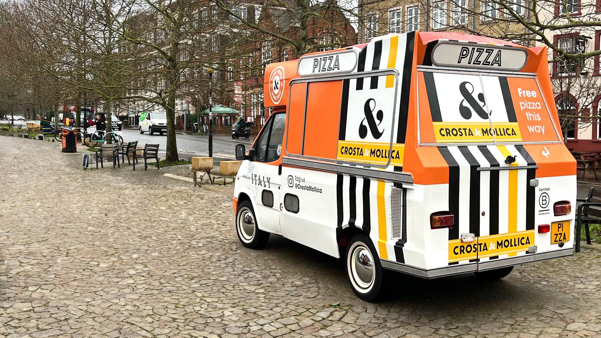 Converted ice cream van