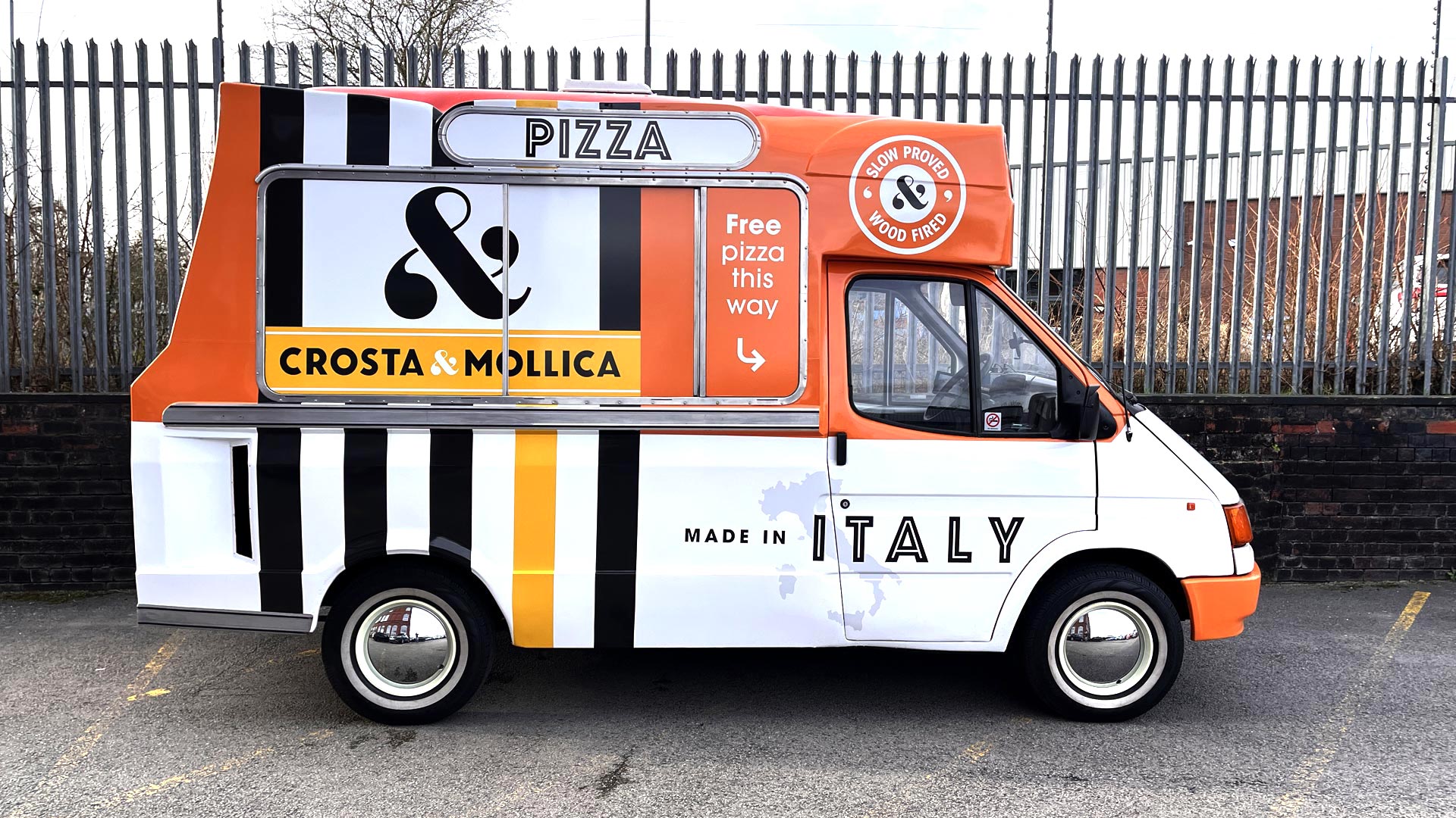 Pizza sampling van