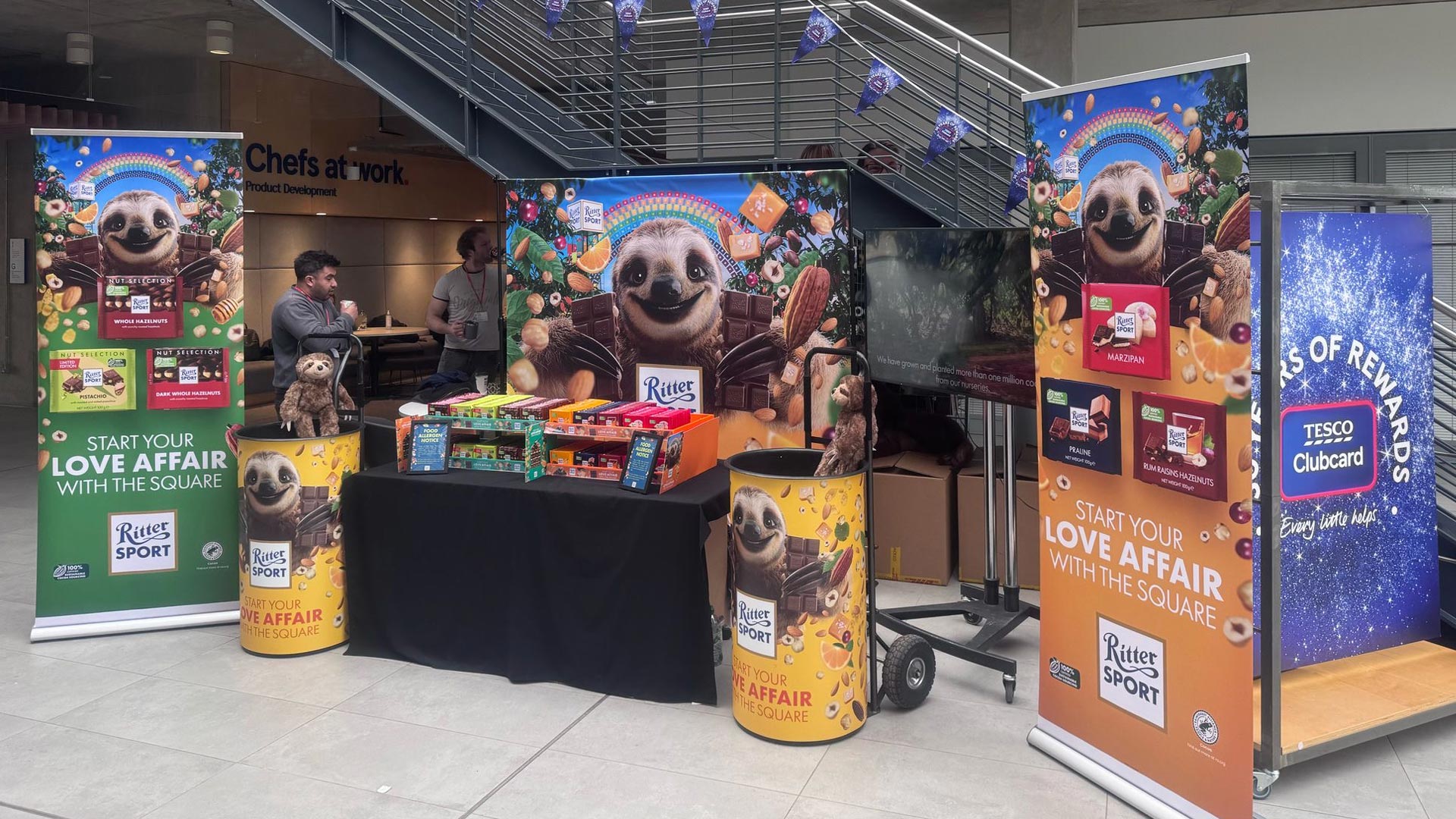 Tesco head office sampling event