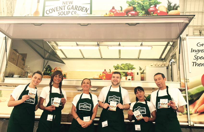 Covent Garden Soups food sampling