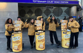 Branded sampling bins for Mcvities Gold Billions product sampling campaign