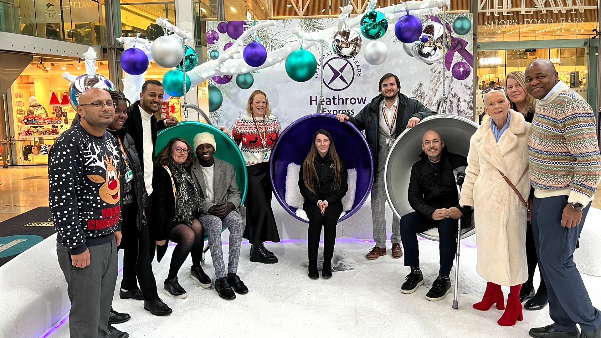 Christmas pop up for Heathrow Express