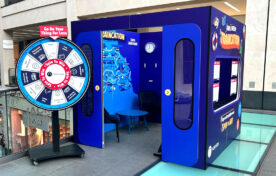 Traincation brand activation ticket office and spin the wheel asset