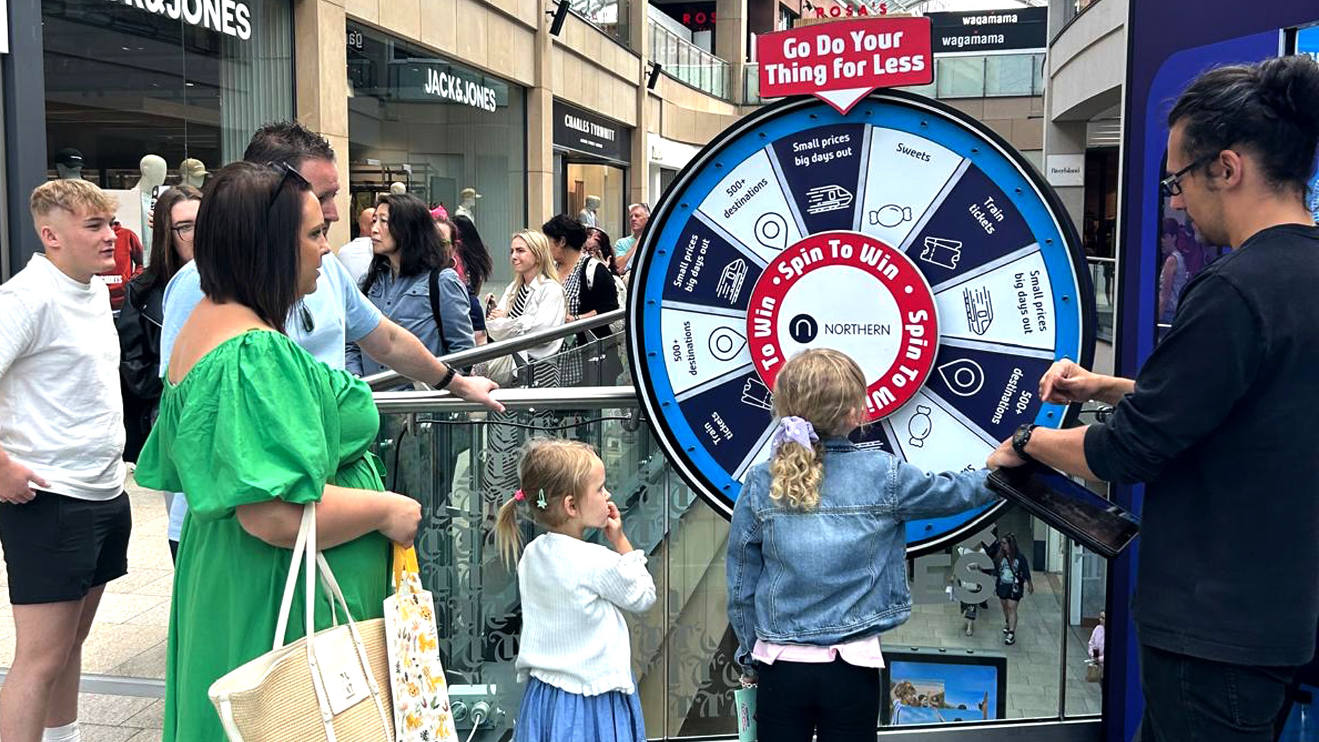 Spin the wheel asset for the Traincation event