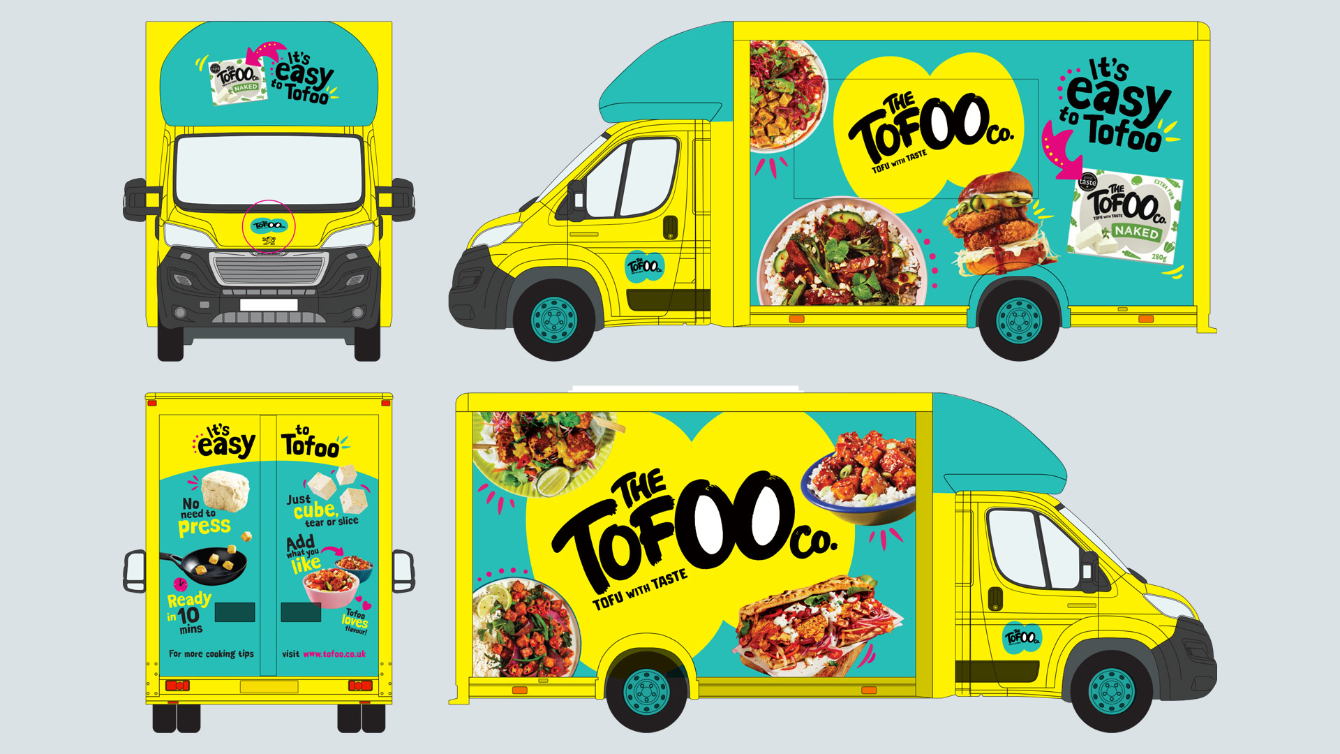 Artwork design for Tofoo sampling food truck