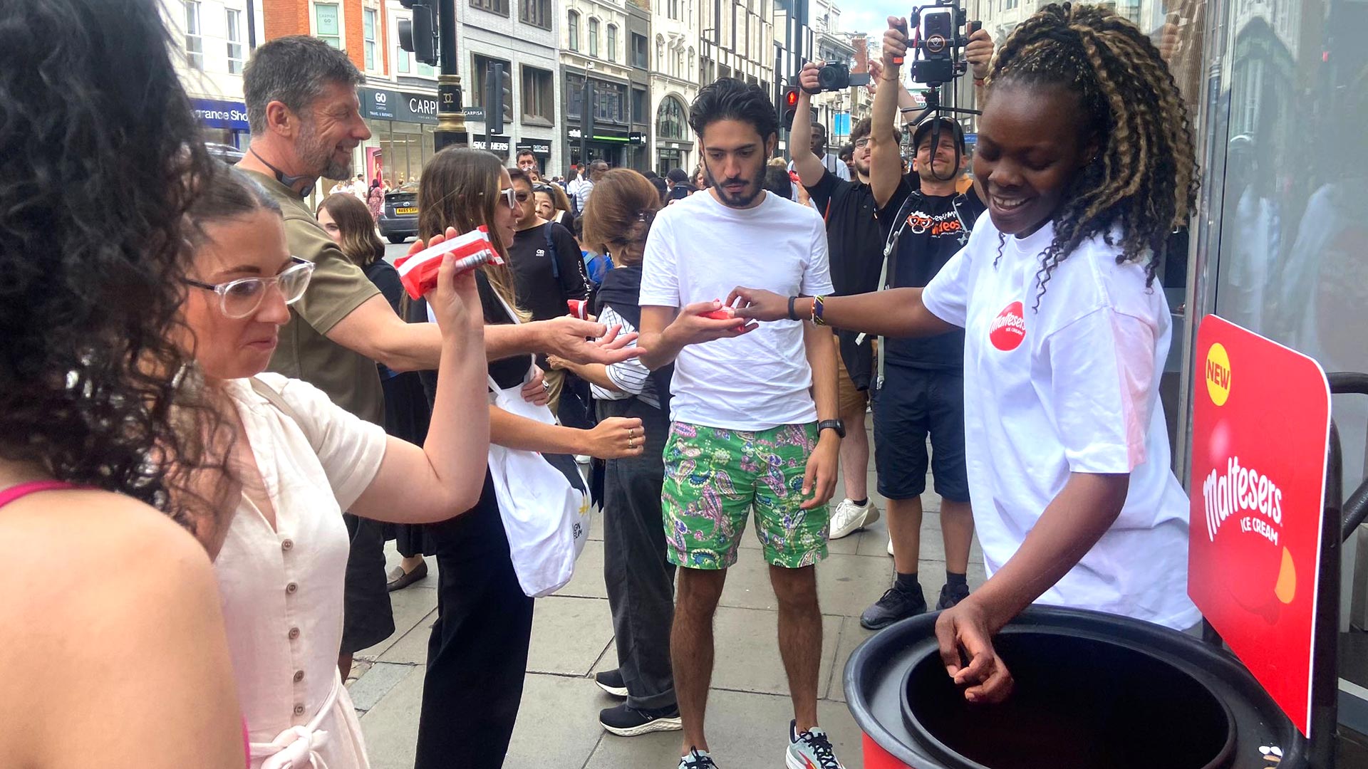 Tens of thousands of free ice cream samples