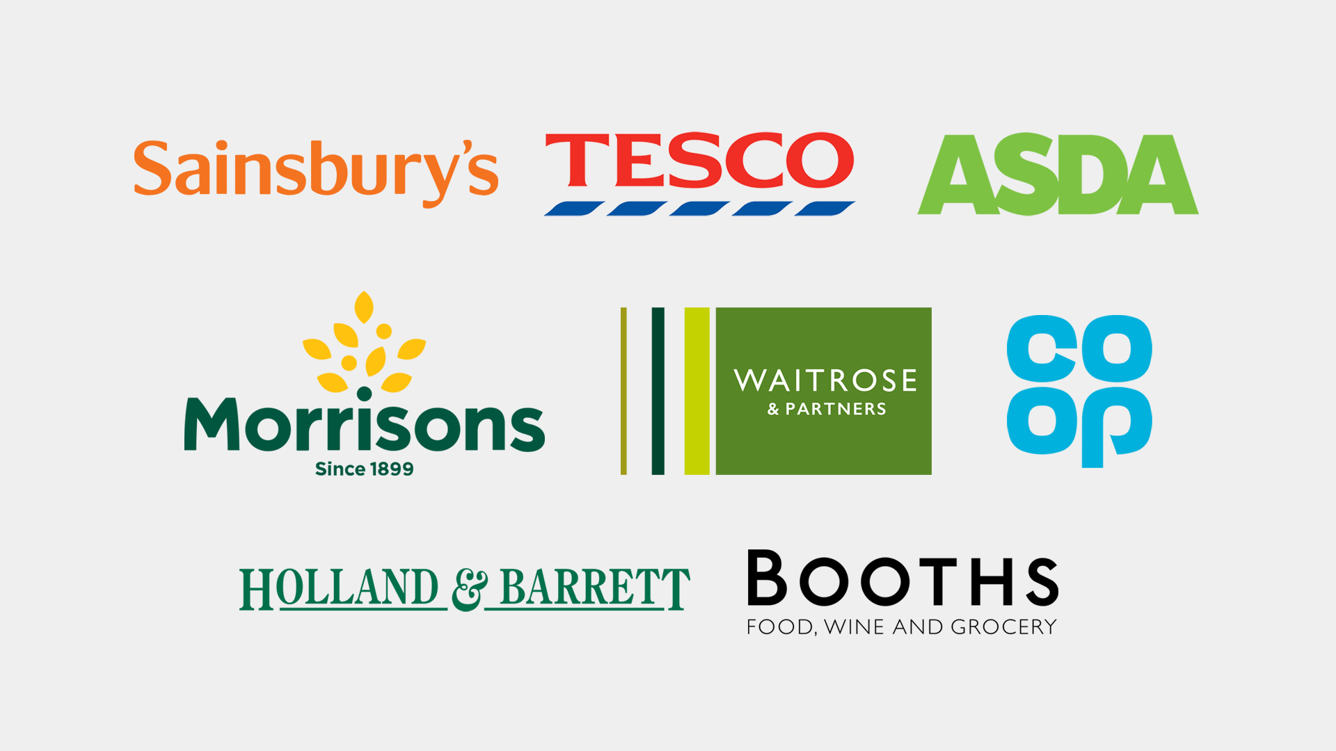 Supermarket sampling at Tesco, Asda, Sainsbury's, Morrisons