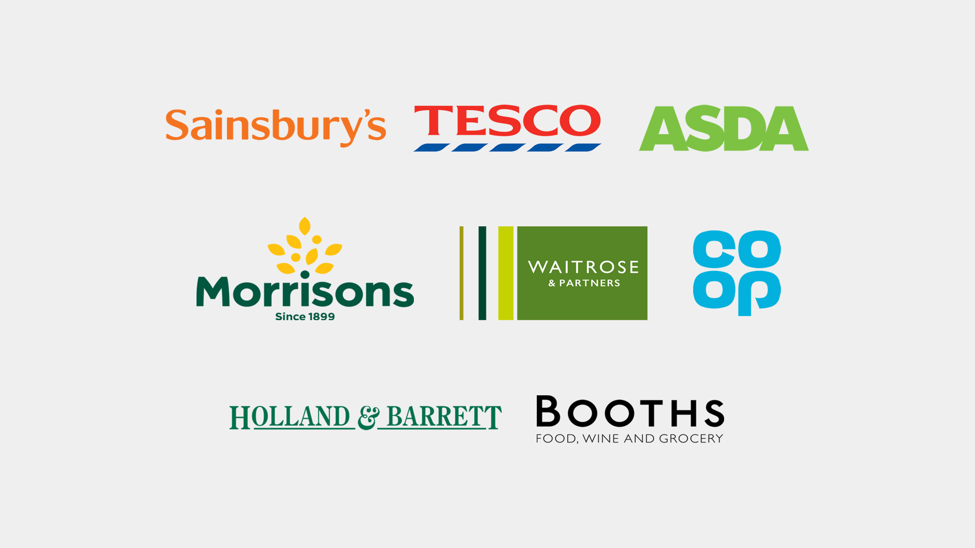 Supermarket sampling at Tesco, Asda, Sainsbury's, Morrisons