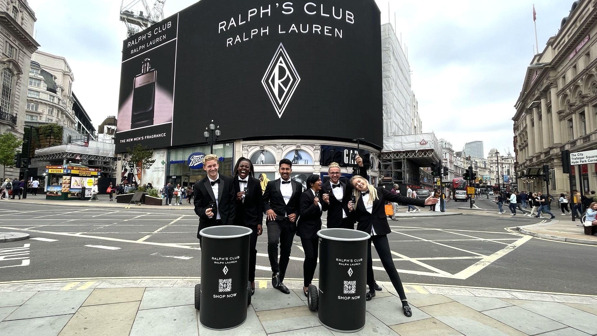 City centre fragrance sampling