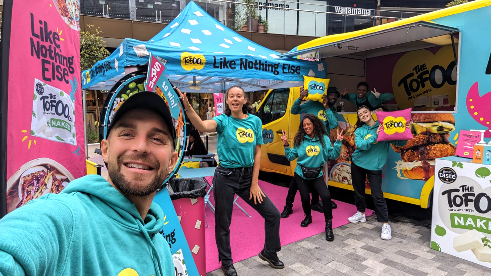 iMP staff working at Tofoo experiential event