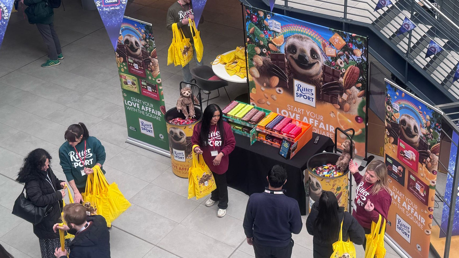 Tesco head office sampling event