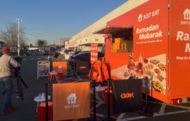 Promotional sampling vehicle for Just Eat