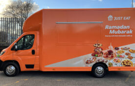 Just Eat sampling van