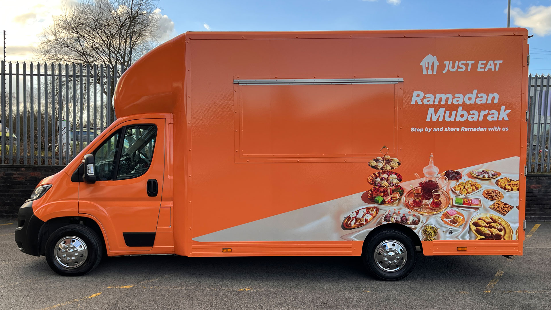 Just Eat sampling van