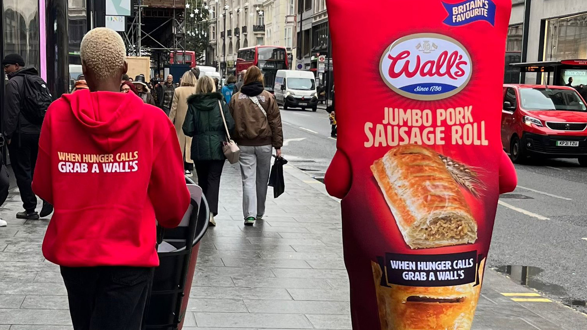 Wall's Sausage Rolls costume character