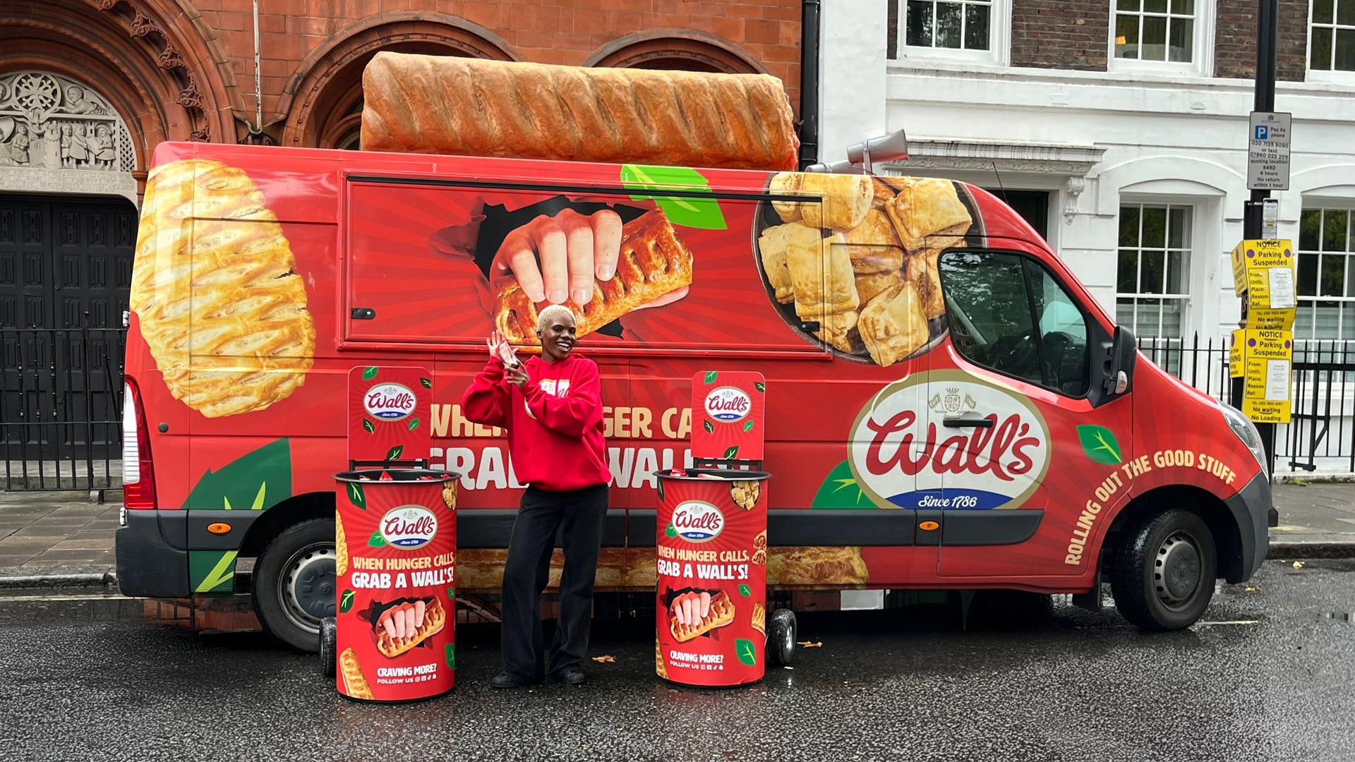Wall's Sausage Roll sampling campaign