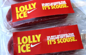 Nike lolly ice giveaways to Liverpool FC fans