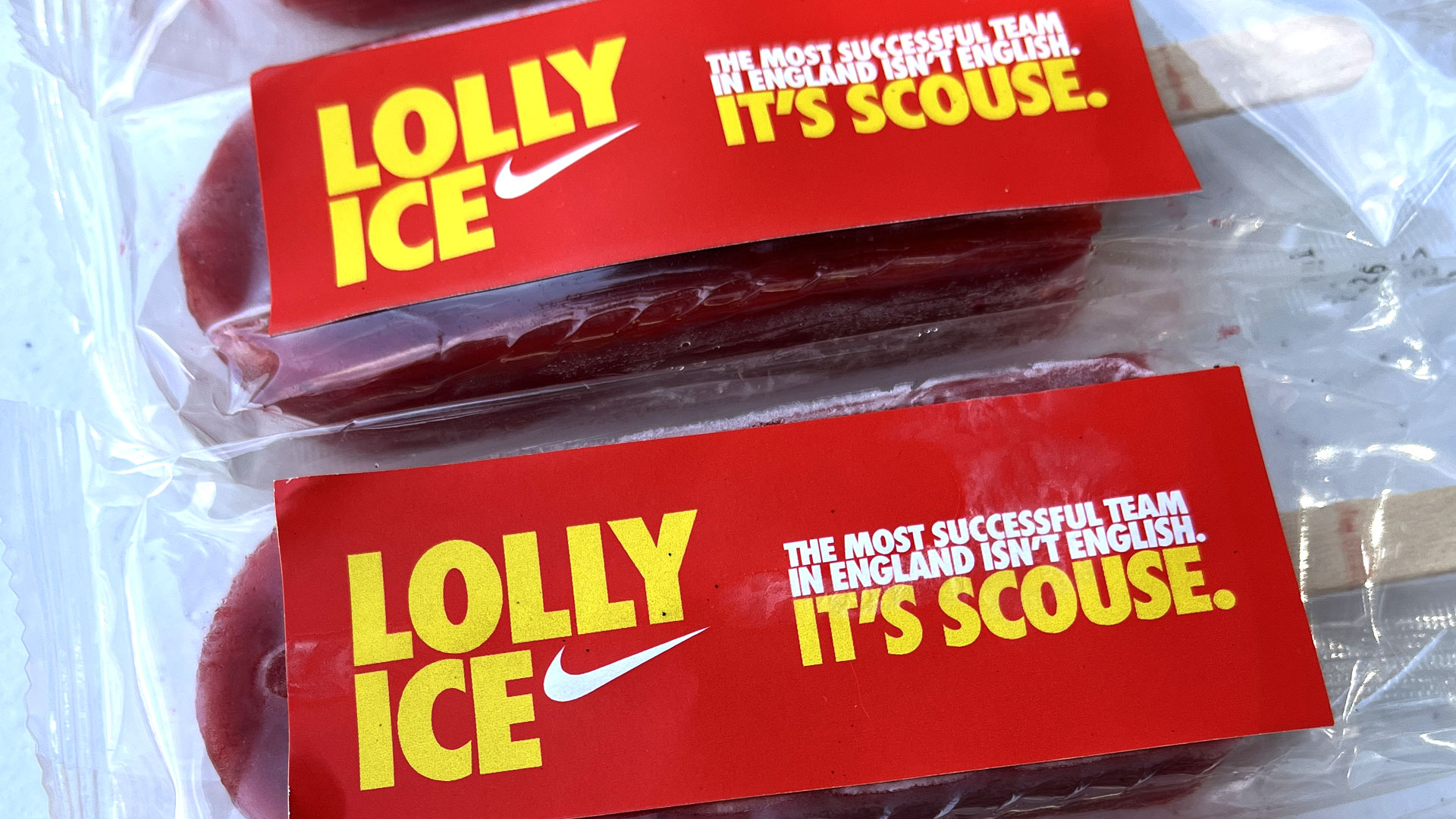 Nike lolly ice giveaways to Liverpool FC fans