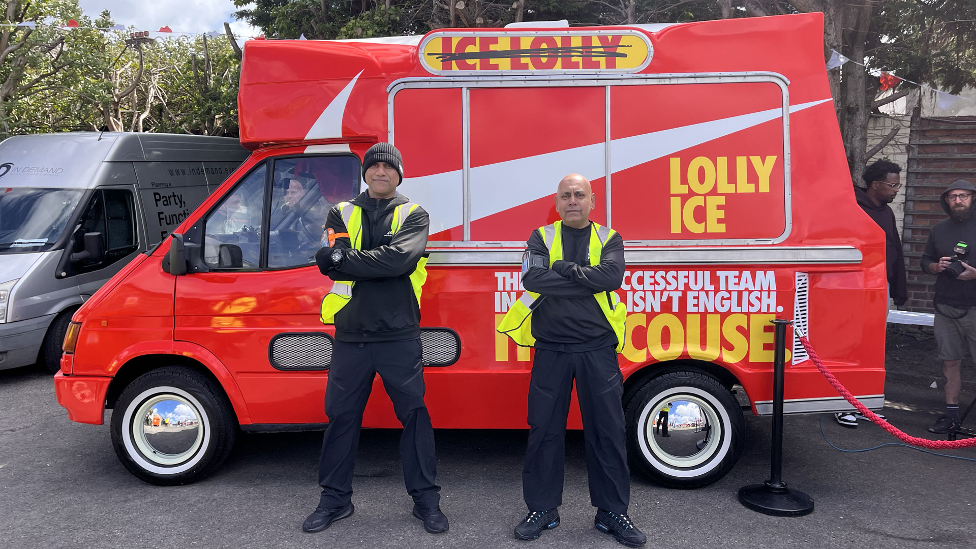iMP x Nike ice cream van security detail