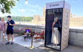 iMP event production created this pop up build for Life360 app