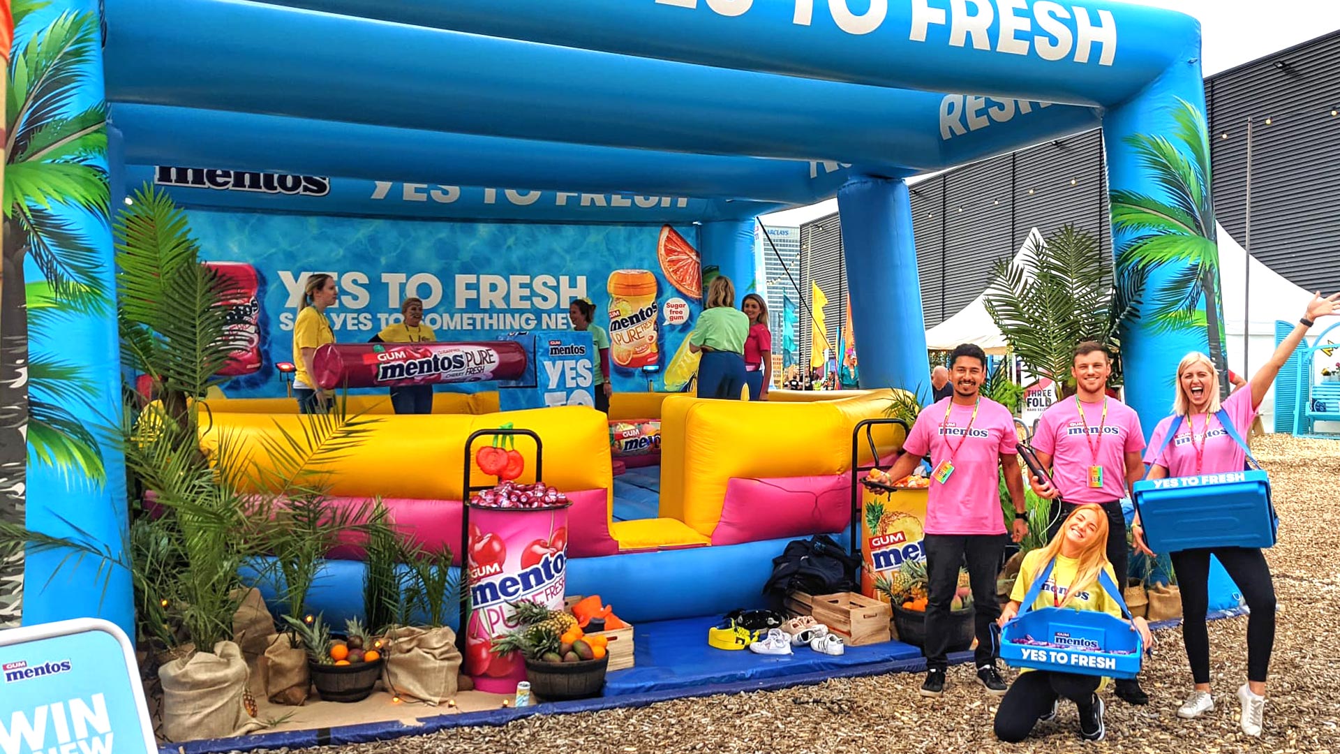 Barcode Festival brand activation by iMP Experiential for Mentos