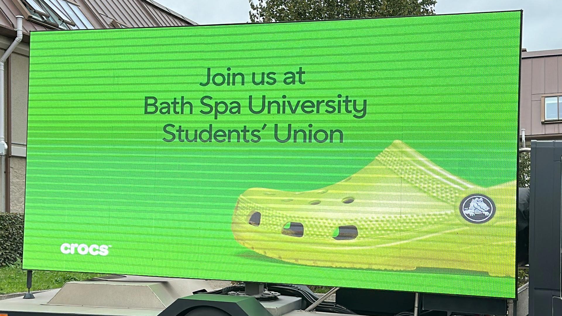 Crocs media billboard