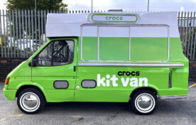 Branded experiential vehicle for student campus tour