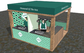 Custom exhibition stand design and build for Maldon Salt