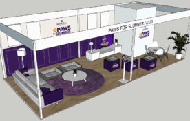 Retail shell scheme design and build for PAWS Slumberdown