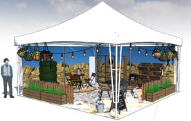 RHS Flower Show exhibition stand design and build for Yorkshire Water