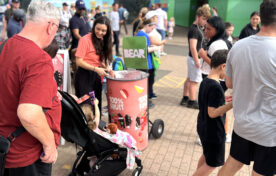 Bear Snacks sampling to families at LEGOLAND