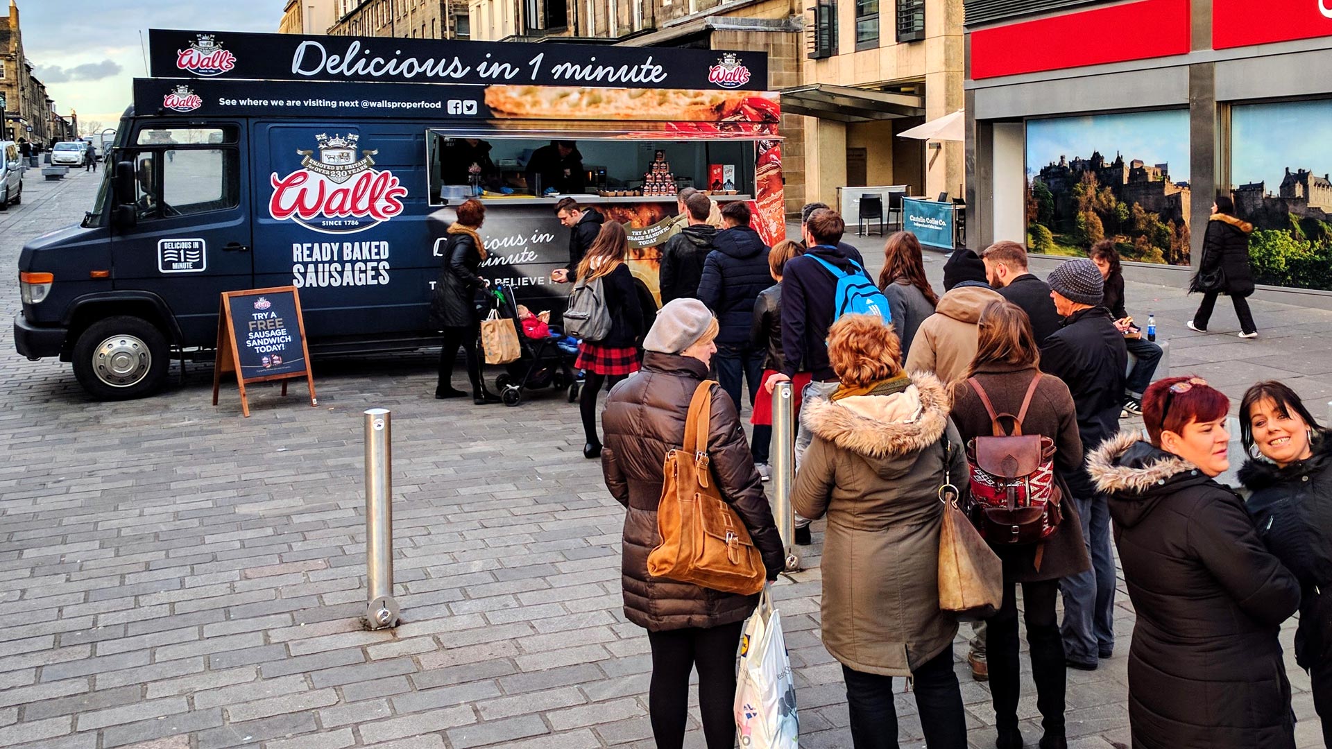 Hot food sampling roadshows and campaigns by iMP