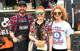 Hot food sampling at Food Festivals
